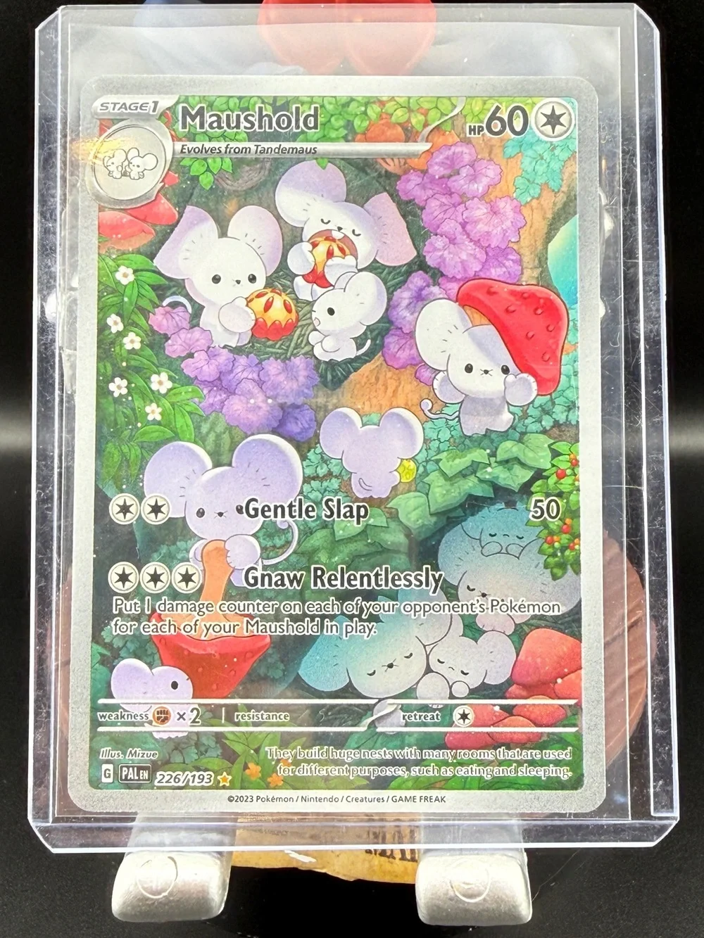 Maushold Holo 226/193 Illustration Rare Paldea Evolved Pokemon NM